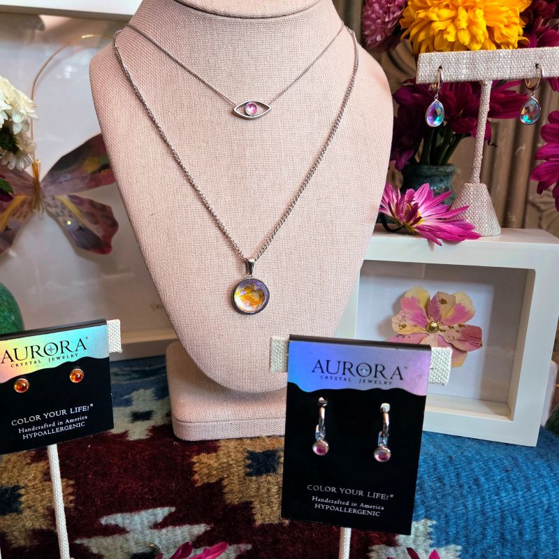 Leightworks Aurora Crystal Jewelry collection.